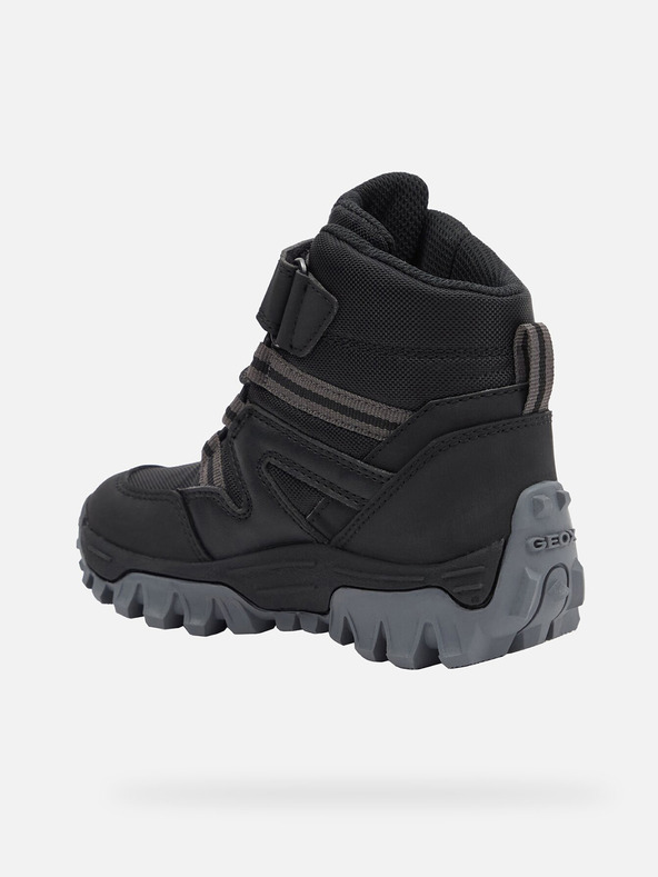 Geox Černá chlapecká kontíková obuv Geox Himalaya  B Abx