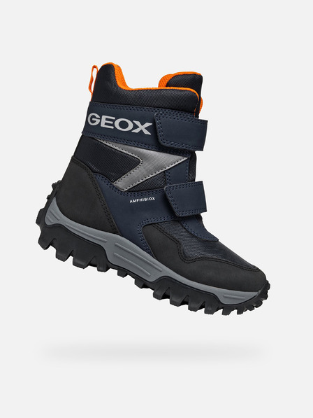 Geox Tmavě modrá chlapecká zimní obuv Geox Himalaya  B ABX