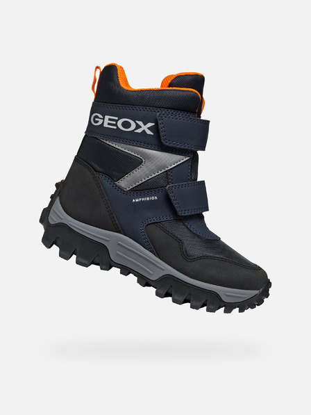Geox Tmavě modrá chlapecká zimní obuv Geox Himalaya  B ABX