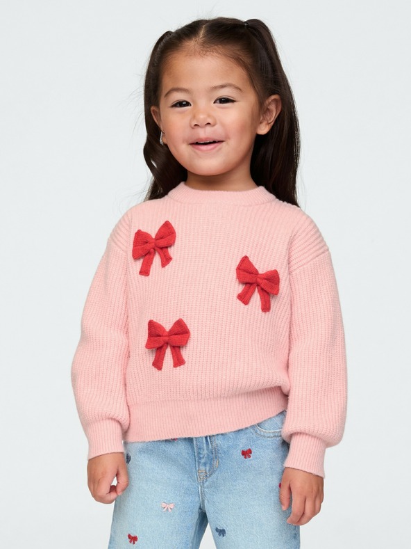 GAP Baby svetr s mašlemi CashSoft