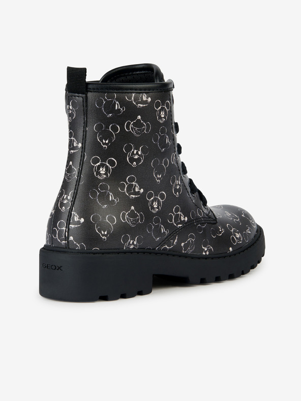 Geox Černá dívčí kotníková obuv Geox Casey