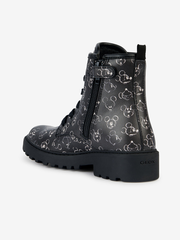 Geox Černá dívčí kotníková obuv Geox Casey