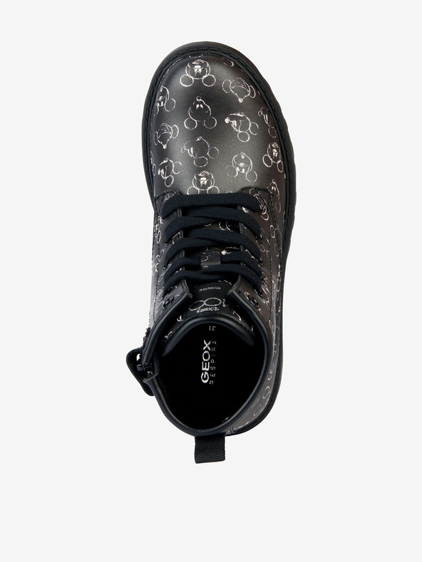 Geox Černá dívčí kotníková obuv Geox Casey