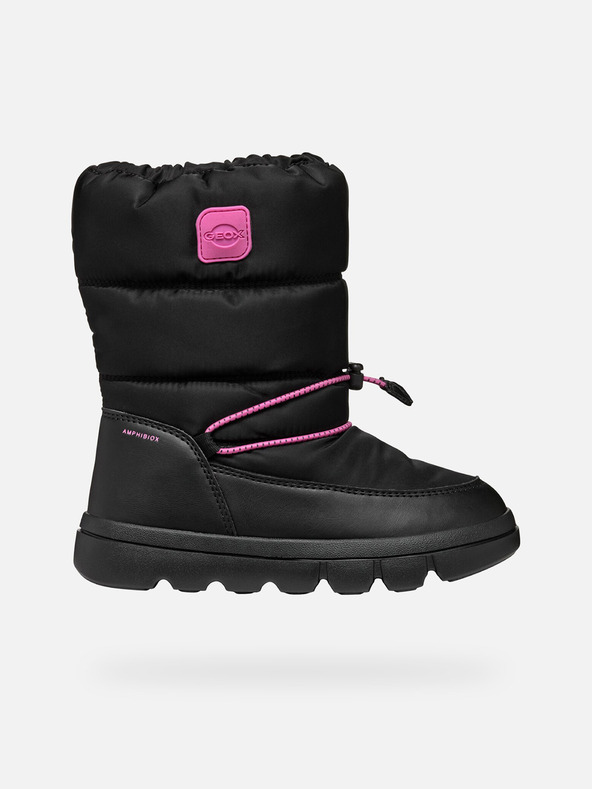 Geox Černá dívčí zimní obuv Geox Willaboo B A