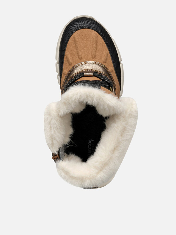 Geox Světle hnědá dívčí kotníková obuv Geox Flexyper AB