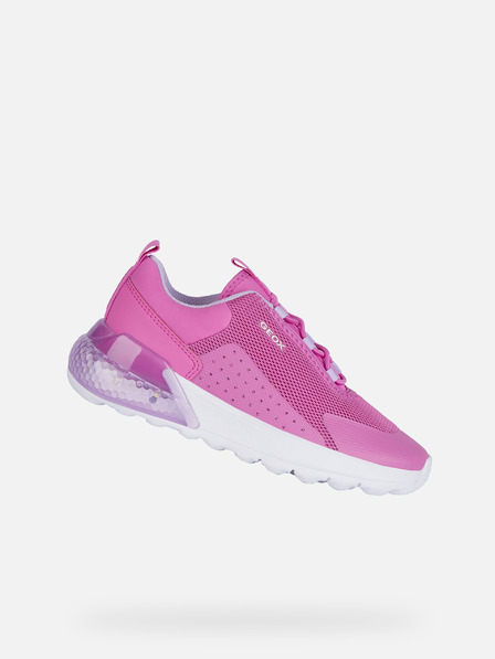 Geox Růžové dívčí tenisky Geox Activart illuminus