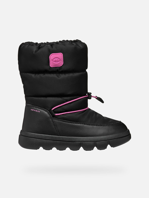 Geox Černá dívčí zimní obuv Geox Willaboo B A