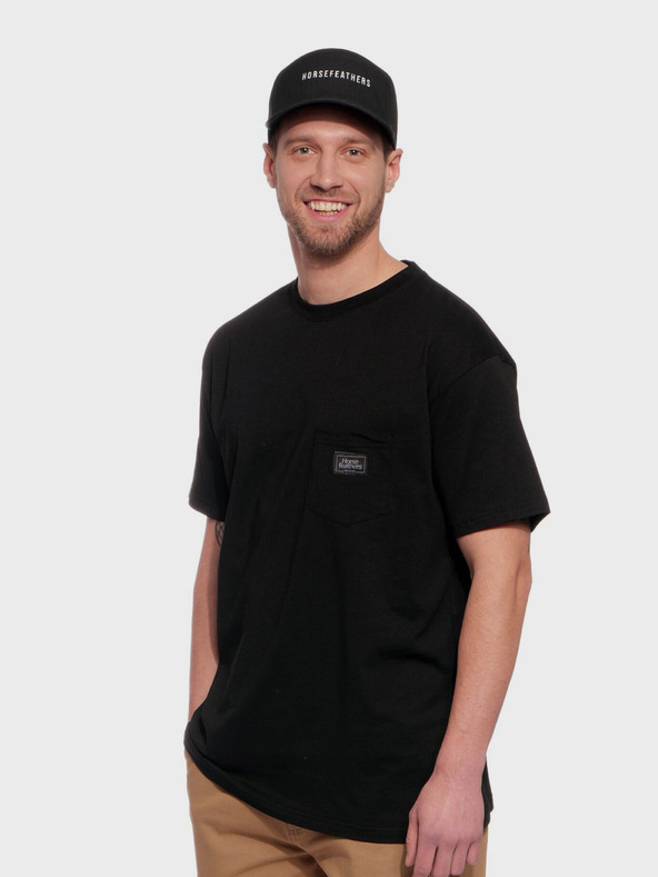 Horsefeathers Triko Alpha - black velikost L HORSEFEATHERS