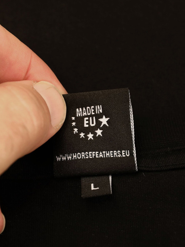 Horsefeathers Triko Alpha - black velikost L HORSEFEATHERS