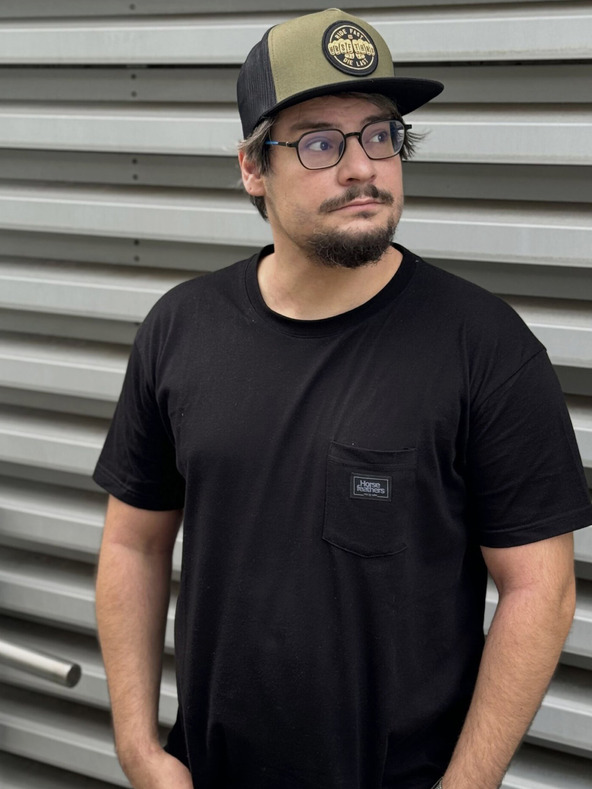 Horsefeathers Triko Alpha - black velikost L HORSEFEATHERS