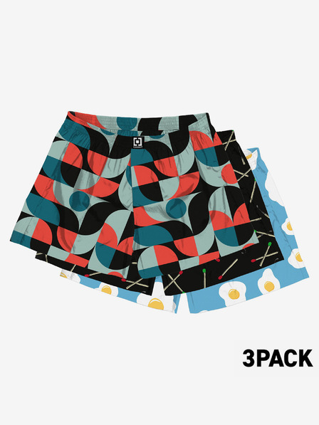 Horsefeathers Trenýrky Manny 3pack Horsefeathers - šedá