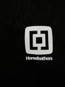 Horsefeathers Černé pánské tričko s potiskem a krátkým rukávem Horsefeathers Mini Logo
