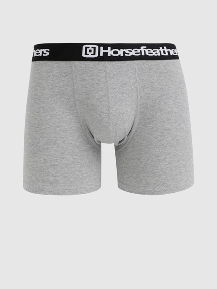 Horsefeathers Sada tří boxerek v šedé a černé barvě Horsefeathers Dynasty