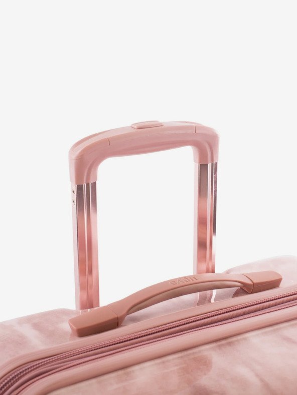 Heys Růžový vzorovaný cestovní kufr Heys Tie-Dye S