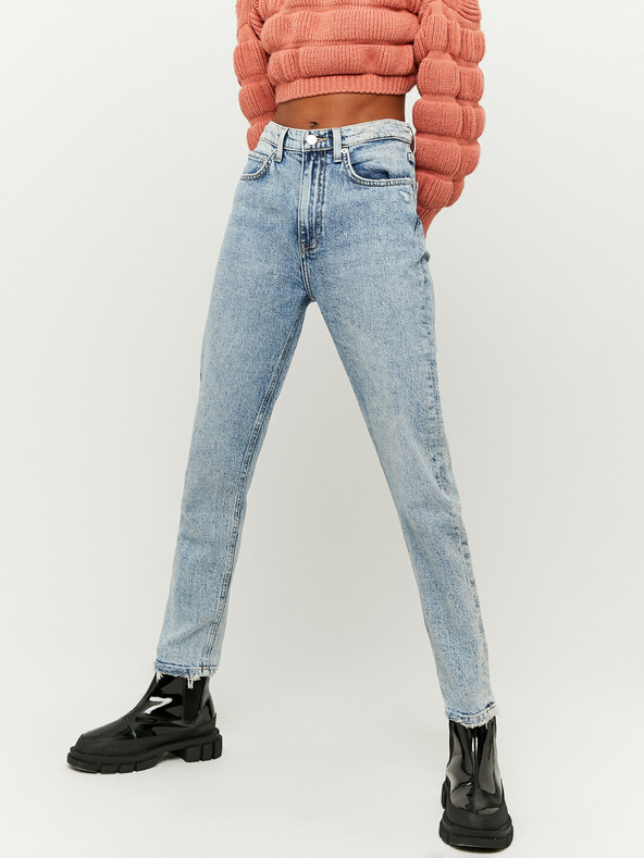 TALLY WEiJL Světle modré zkrácené straight fit džíny TALLY WEiJL