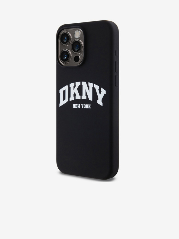 DKNY Liquid Silicone Arch Logo MagSafe Zadní Kryt pro iPhone 14 Pro Black DKNY