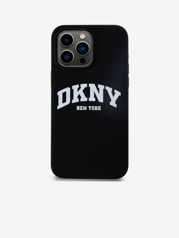DKNY Liquid Silicone Arch Logo MagSafe Zadní Kryt pro iPhone 14 Pro Max Black DKNY