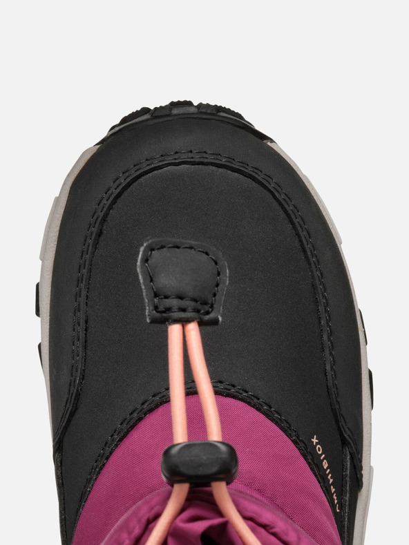 Geox Červená dívčí zimní obuv Geox Himalaya  B Ab