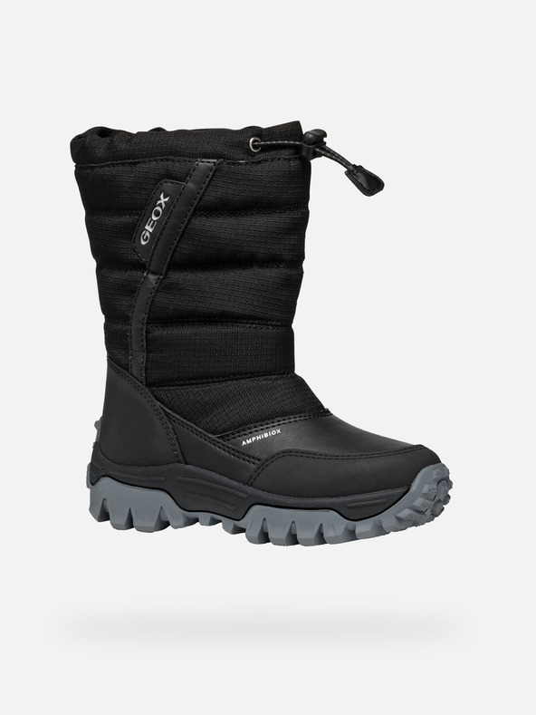 Geox Černá chlapecká zimní obuv Geox Himalaya ABX