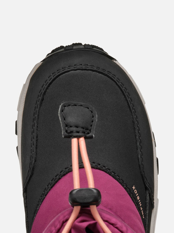 Geox Červená dívčí zimní obuv Geox Himalaya  B Ab