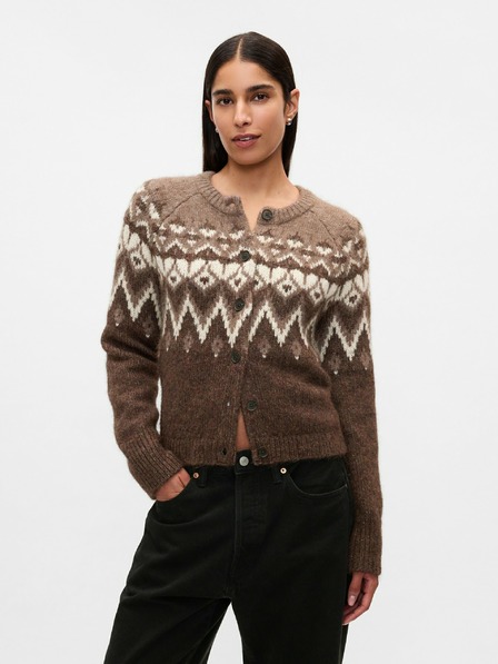 GAP Crop kardigan Fair Isle