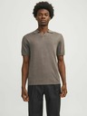 Jack & Jones Hnědé pánské polo tričko Jack & Jones Cigor