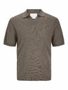 Jack & Jones Hnědé pánské polo tričko Jack & Jones Cigor