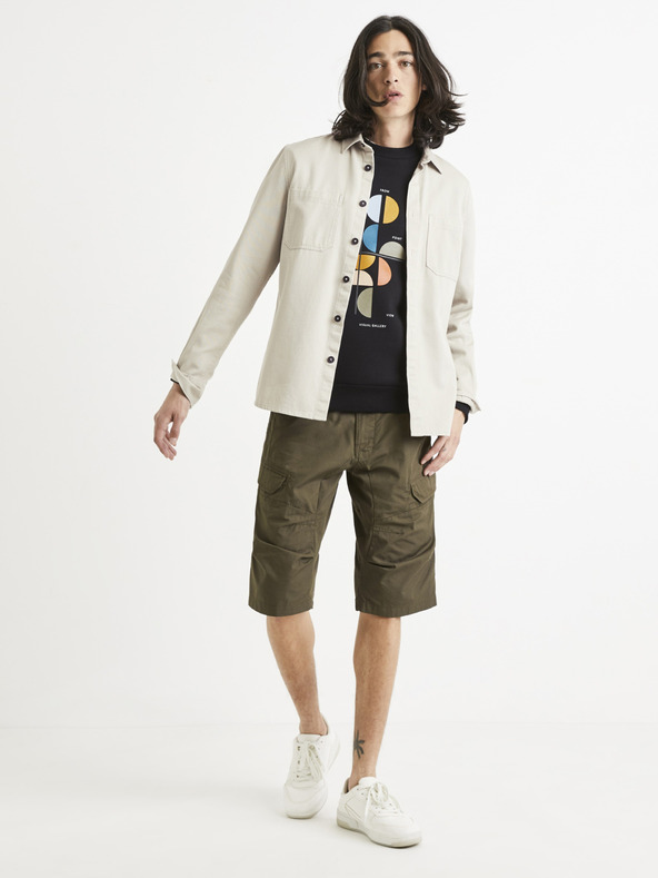 Celio Hnědé kraťasy Celio Tocourtebm