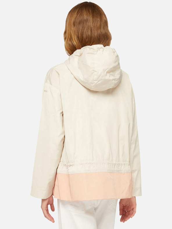 Geox Krémová dámská parka Geox Bulmya