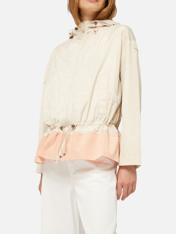 Geox Krémová dámská parka Geox Bulmya