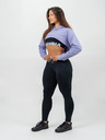 Nebbia Crop mikina s dlouhým rukávem a kapucí GYM TIME 259