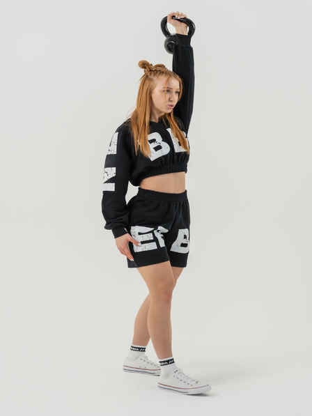 Nebbia Crop top mikina MUSCLE MOMMY 619