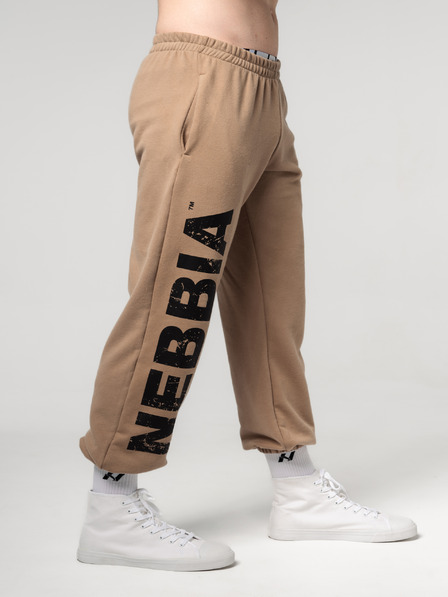 Nebbia Volné baggy tepláky s kapsami GYM BRO 365