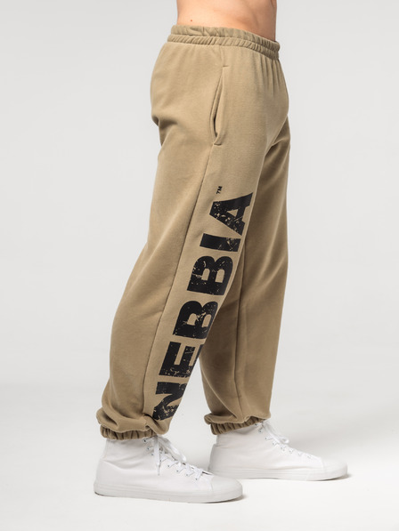 Nebbia Volné baggy tepláky s kapsami GYM BRO 365