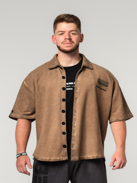 Nebbia Washed-off oversized košile 90s THROWBACK 347