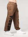 Nebbia Washed-off volné baggy tepláky s kapsami GYM BRO 373