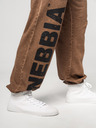 Nebbia Washed-off volné baggy tepláky s kapsami GYM BRO 373