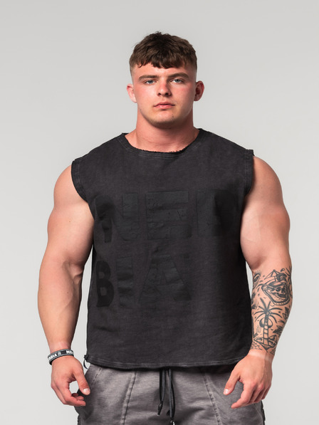 Nebbia Washed-off mikina bez rukávů BEASTIN' 361