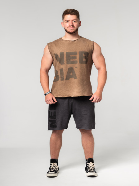Nebbia Washed-off mikina bez rukávů BEASTIN' 361