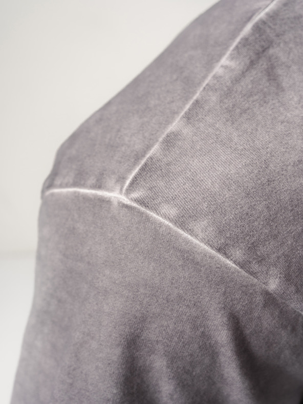 Nebbia Washed-off bavlnený heavyweight tričko GRIND 370