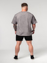 Nebbia Washed-off bavlnený heavyweight tričko GRIND 370