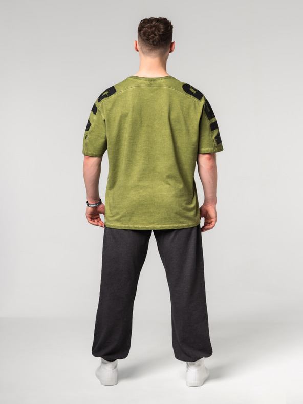 Nebbia Washed-off oversized tričko LIFTING CLUB 368