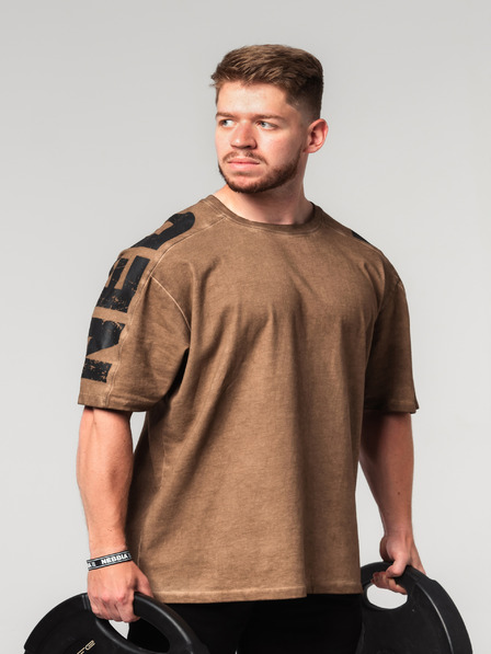 Nebbia Washed-off oversized tričko LIFTING CLUB 368