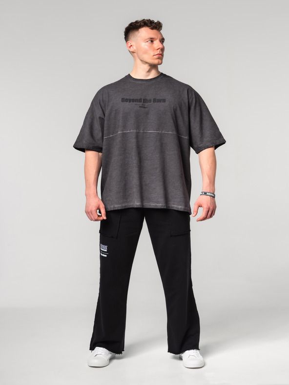 Nebbia Washed-off Oversized tričko NO SHORTCUTS 369