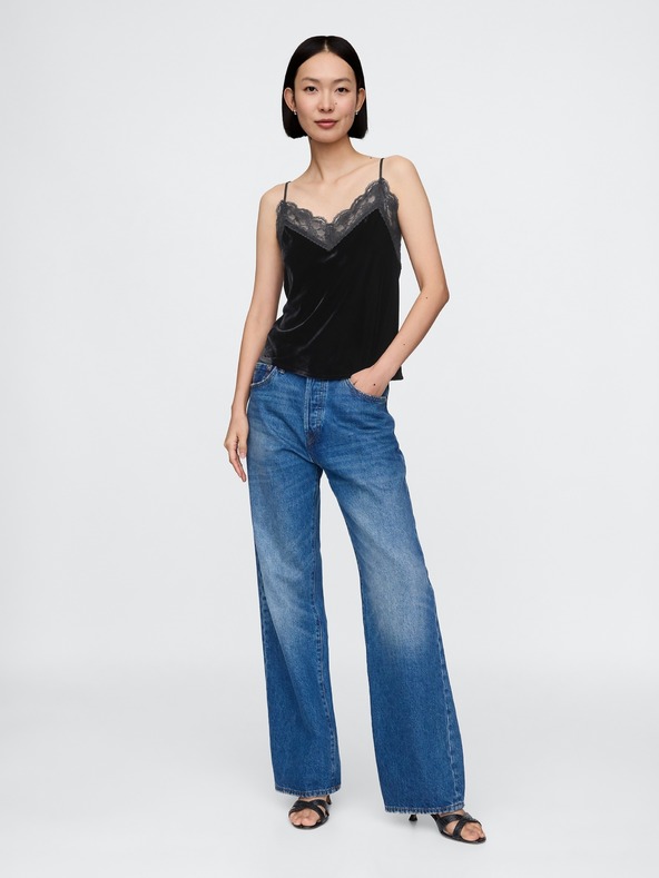 GAP Sametové tílko s krajkou GAP