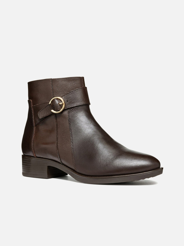 Geox Hnědá dámská kotníková obuv Geox Felicity