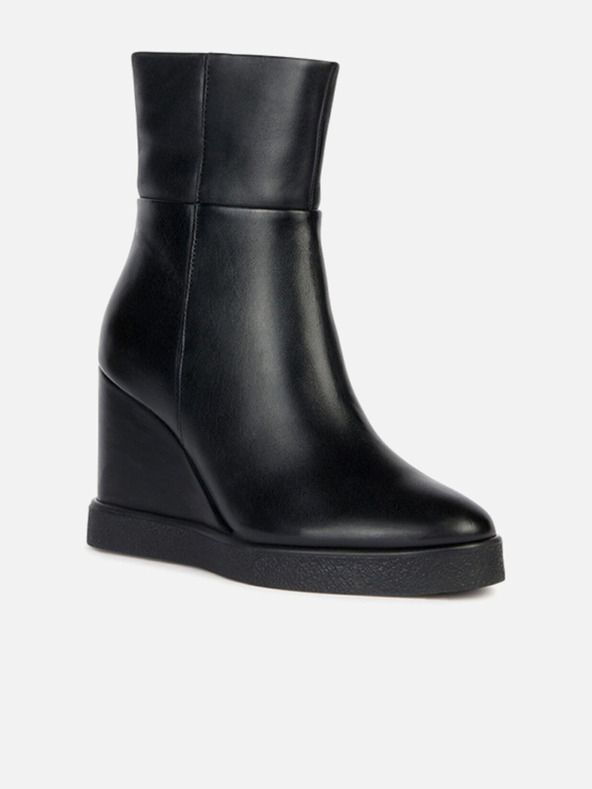 Geox Černá dámská kotníková obuv Geox Elidea Wedge