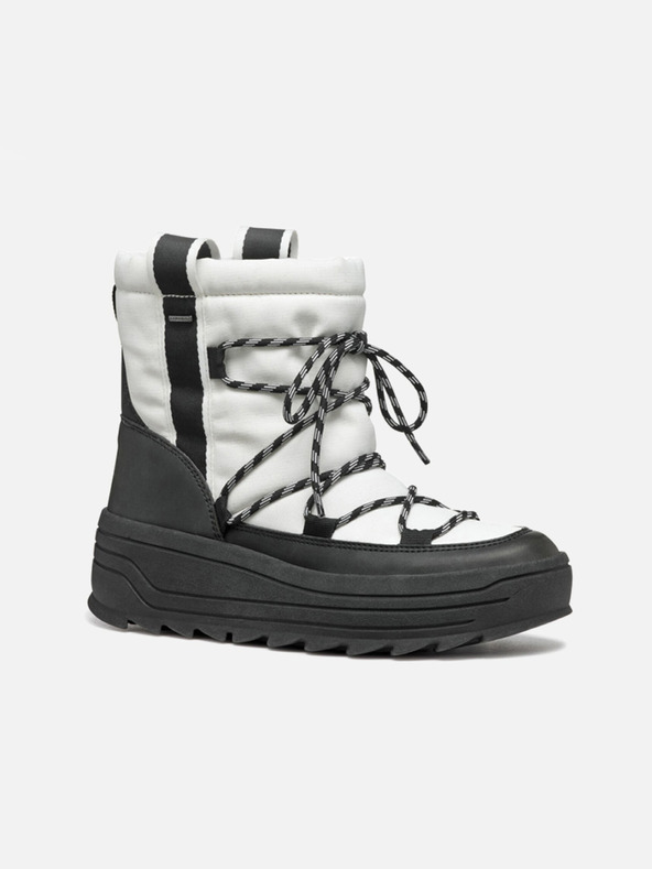 Geox Bílá dámská kotníková obuv Geox Milleiny ABX