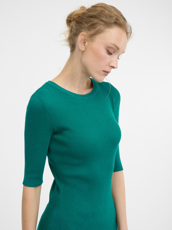 Orsay Zelené dámské krátké šaty ORSAY