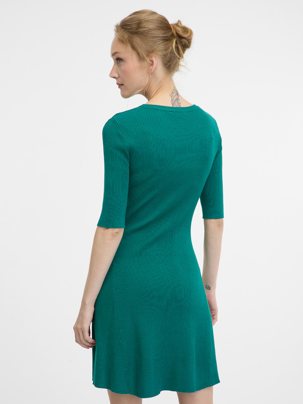 Orsay Zelené dámské krátké šaty ORSAY